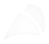 OHPHCALL 2pcs Acrylic Quilting Templates for DIY Sewing, Twisted Pinwheel Patchwork Rulers, Manual Cutting with Sturdy and Not Easy to Break Material, for DIY Sewing Lovers