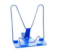 OHPHCALL 2pcs Adjustable Book Stand for Reading with Angle Adjustable Lightweight Metal and Plastic Frame Multi-Purpose Reading Bracket for Study and Library Use Blue