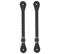 OHPHCALL 2pcs Adjustable Spur Straps for Thigh High Boots in Black Pu Material, Western Riding Boot Accessories for Men and Women, Comfortable and Versatile Use for Everyday Equestrian