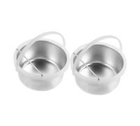 OHPHCALL 2pcs Aluminum Wax Warmer Replacement Pots Nonstick Wax Melting Liners for Salon and Home Use Anti-scald Pot Compatible with Therapy Devices Leak-resistant Hair Removal Supplies