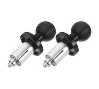 OHPHCALL 2pcs Ball Bracket Motorbike Phone Support with M10 Screw Metal Clamp 24mm Diameter Ball Secure Grip Effortless Install and Removal for Recording on Rides and Outdoor Use