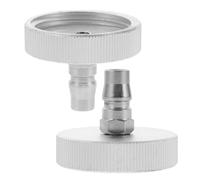 OHPHCALL 2pcs Brake Fluid Change Connectors Aluminium Brake Bleeder Adapter Kit for Car Easy Replacement Multifunctional Hydraulic Parts