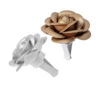 OHPHCALL 2pcs Car Vent Air Freshener Clips with Pu Material Easy to Install Diffuser for Car Interior Cute Flower Design Aromatherapy