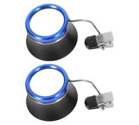 OHPHCALL 2pcs Clip on Watchmaker Loupe Magnifier with Aluminum Alloy Frame, 20x Magnifying Lens for True Colour Observation, for Jewelry Inspection and Collecting