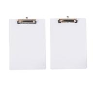 OHPHCALL 2pcs Clipboards Writing Clipboard Plastic Simple Generous Design Non-Slip Clamping Papers Easy to Open and Close for School and Office Use