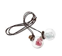 OHPHCALL 2pcs Glass Bottle Pendant Empty Perfume Bottles Car Hanging Pendant Suspend from Rear-view Mirror Hanging Decorative Ornament for Indoor and Bathroom Use