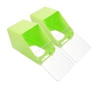 OHPHCALL 2pcs Hanging Cage Feeder for Parrots and Pigeons, Large Capacity Plastic Bird Feeder with Chew-resistant Design, Suitable for Hanging on The of The Cage