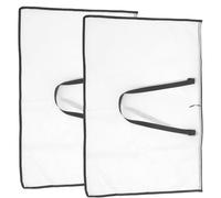 OHPHCALL 2pcs Large Capacity PVC Drawing Board Pouch and Handheld Portfolio Folder for Artwork and Posters Storage, Easy to Carry Art Storage Bag for Graduation Season