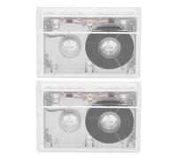 OHPHCALL 2pcs Mini Blank Cassette Tapes 60-minute Microcassette Audio Recording Tapes for Portable Interview Devices and Voice Message Recorders