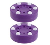 OHPHCALL 2pcs Official Size Low Friction Roller Hockey Pucks with 6- Bead Design Lightweight Pp Material for Competitive Play and League Game Roller Puck Events in