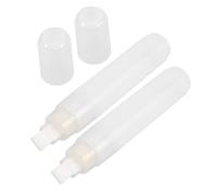 OHPHCALL 2pcs Paint Marker Refillable Pens Plastic Flat Head for Precise Writing and Weather Resistant Application on Wood and Glass for Indoor Decoration