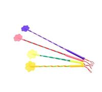 OHPHCALL 2pcs Pet Dog Cat Training Stick Elasticity, Plastic and Nylon Material, Assorted Colours, Small Size 42cm, for Clicker Training and Education Random Color