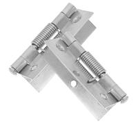 OHPHCALL 2pcs Self Closing Spring Hinges for Doors, Stainless Steel Material, Strong and Simple Structure, Lightweight Design, Suitable for Laundry Room and Bathroom Door Use