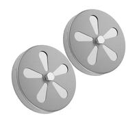 OHPHCALL 2pcs Stainless Steel Vent Cover Adjustable Damper for Oven Dryer BBQ Grill Fire Pit Fireplace Boiler Airflow Control Ventilation Plate Heat Resistant Exhaust Vent Replacement