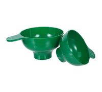 OHPHCALL 2pcs Wide Mouth Plastic Funnels for Kitchen Filling Bottles, Large Diameter Jam and Oil Funnel Set, Green Food-grade Kitchen Accessories for Canning and Liquid Transfer