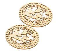 OHPHCALL 2pcs Wooden Knitting Basket Bottom Wear-Resistant Basket Base Creative Shape Elegant Replacement Tool Comfortable to Touch for DIY Craft Crochet Bag