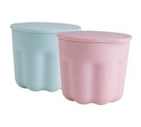OHPHCALL 2sets Makeup Brush Cleaning Bowl Silicone Cleaning Box for Makeup Tools Compact and Tool Cleaner Kit for Efficient Brush Care