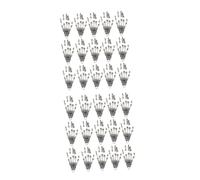 OHPHCALL 30 Pieces DIY Ghost Hand Charms Tibetan Silver Halloween Bracelet Accessories Scary Claw Pendants for Jewelry Making Halloween Craft Supplies