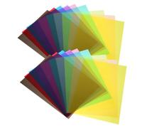 OHPHCALL 30pcs Gel Light Filter Sheets for Photography and Video, Pvc Light Diffuser Film for Creative Exploration and Improving Image Quality, Suitable for Shoots with 11.7x8.3 Inch Colour