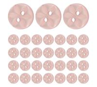OHPHCALL 30pcs Resin Round Buttons 2-Hole Mini Buttons with Smooth Finish for Sweaters and Cardigans for Doll Making and Knitting Projects