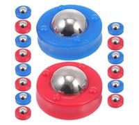 OHPHCALL 30pcs Table Football Machine Ball Shuffleboard Tabletop Game Pucks Mini Shuffleboard Rollers Mini Curling Rollers Replacement