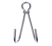 OHPHCALL 316 Stainless Steel Diving Hook Double Hook for Underwater Activities Silver Sturdy Corrosion-Resistant to Keep Location in Strong Undercurrent