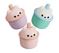 OHPHCALL 3pcs Cartoon Bear Facial Dispenser Cleansing Tool for Gentle Bubble Maker Portable Cup for Face Wash Fun Easy Skincare Routine
