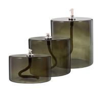 OHPHCALL 3pcs Creative Glass Oil Lamp Decorative Kerosene Light Holder for Indoor Use Party Decor Wedding Centerpiece Elegant Household Hurricane Lamps