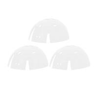 OHPHCALL 3pcs Lightweight White Plastic Bump Cap Inserts for Baseball Caps, Easy Installation, for Head Protection in Gardening and Construction Work