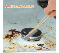 OHPHCALL 3pcs Mini Metal Rust Removing Brushes Set Stainless Steel Wire Cleaning Brush with Replaceable Heads for Metal Surface Rust Removal and Parts Cleaning for Outdoor Use