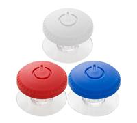 OHPHCALL 3pcs Toilet Flush Button Assistants Decorative Toilet Button Helper Universal Fit Replacement Parts with Blue White Red