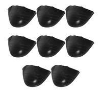 OHPHCALL 4 Pairs Shoe Toe Filler Inserts for Pumps and Shoes Black Pu Material Unique Shape that Conforms to Your Toes Washable and Prevent Unwanted Sliding and High Heels