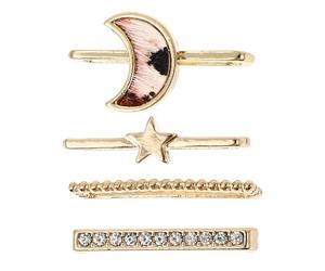 OHPHCALL 4 Pcs Lightweight Golden Zinc Alloy Watch Strap Charms with Delicate Patterns, Easy to Use Decorative Watch Band Loops for Smartwatch Replacement Bands