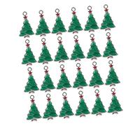 OHPHCALL 40PCS Alloy Enamel Christmas Tree Charms for Jewelry Making DIY Xmas Pendants for Necklace Bracelet Earrings Creative Holiday Craft Accessories for Festive Decorations