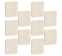 OHPHCALL 40pcs Square Unfinished Wood Blocks for DIY Crafts and Artistic Uses, Natural Beige Wood Pieces with Easy to Carve and Paint Features, for Ornaments and Home Decoration Projects