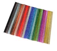 OHPHCALL 460pcs Glitter Origami Paper Strips DIY Star Craft Paper 23 Colors Handcraft Strips for Crafting and Star Making Supplies