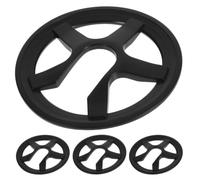 OHPHCALL 4pcs Bike Chain Guard Cover, Bicycle Sprocket Guard, Plastic, Black, Five-hole Universal Fit, Protects Chainring from Debris and Impacts, for Bike and Chainring
