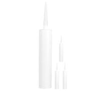 OHPHCALL 4pcs Fillable Caulking Sealant Tubes with Pointed Tip, White Plastic Material, Not Easy to Break Or Deform, for Grouting Tile and Repairing Leaks