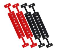 OHPHCALL 4pcs Foosball Scoring Unit Score Table Football Score Counter with Grid Markers Compact Portable Plastic Accessories for Football and Ice Hockey Players of Ages