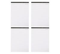 OHPHCALL 4pcs Note Pad Tearable Note Pad White Paper for Meeting Recording, School and Home Use, Simple Look Memo Notepad