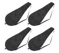 OHPHCALL 4pcs Oxford Cloth Tennis Racket Bag with Adjustable Single Shoulder Strap, Protective Racquet Cover Bag for Men and Sports Enthusiasts, Stylish and Minimalist Tennis Carrying Pouch