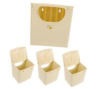 OHPHCALL 4pcs Plastic Bird Breeding Box Hanging Finch Nesting House for Lovebird Breeding Parakeet Incubation Box Parrot Nesting