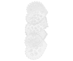 OHPHCALL 4pcs Polymer Clay Molds Jewelry Making Charms Mold Silicone Reusable Design Smooth Surface White for DIY Nail at Home and Making Meaningful