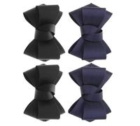OHPHCALL 4pcs Removable Bow Shoe Flowers Clips for Women Flats and Shoes Elegant Ribbon Bowknot Charms Made of Cloth and Pvc Suitable for Work and Social Events