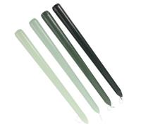 OHPHCALL 4pcs Romantic Scented Long Pole Candles Made of Paraffin with Smokeless Feature, Green Colour, for Birthday or Party Decorations