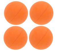 OHPHCALL 4pcs Rubber Hollow Bouncy Balls for Squash Training with Excellent Bounce and Portable Size, Small Orange Reflex Balls for Professional Players and Beginners at Home