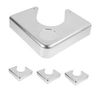 OHPHCALL 4pcs Silver Metal Corner Guard Plates for Billiard and Snooker Pool Tables Sturdy Table Corner Protection Accessory for Pool Hardware