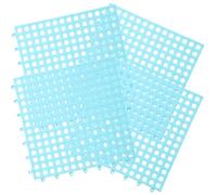 OHPHCALL 4pcs Small Animal Floor Mats for Rabbit Cage with Holes Design, Easy to Install Plastic Nesting Mats, Strong Air Permeability Suitable for Bathroom Or Living Room Floor