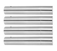 OHPHCALL 4pcs Stainless Steel Document Storage Tube for Birth Certificates and Marriage Licenses, Portable Cylinder Holder with Easy Access and Fits Standard-Sized Files for Household