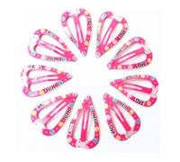 OHPHCALL 50pcs Girls Hair Clips Boys and Girls Hair Accessories Metal Kettle Paint Finish Star and Heart Shape Bobby Pins for School Party Use Random Style